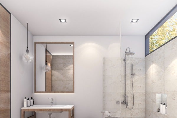 ▲暗架浴室天花板