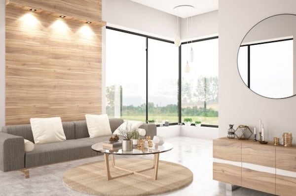 ▲木作封板不僅可以讓格局快速變得方正，還能作為室內設計的一部份。