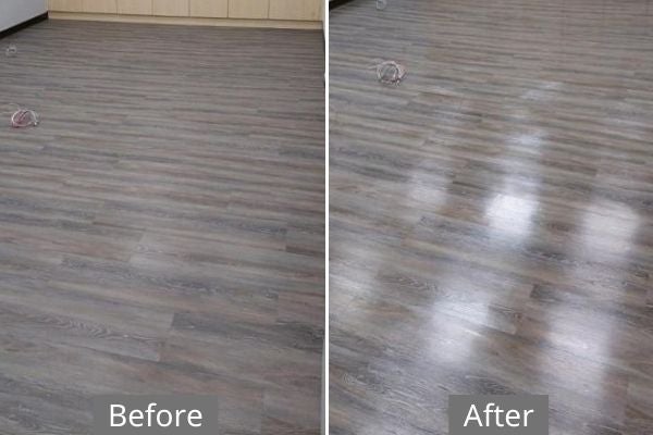 木質地板清潔對照圖