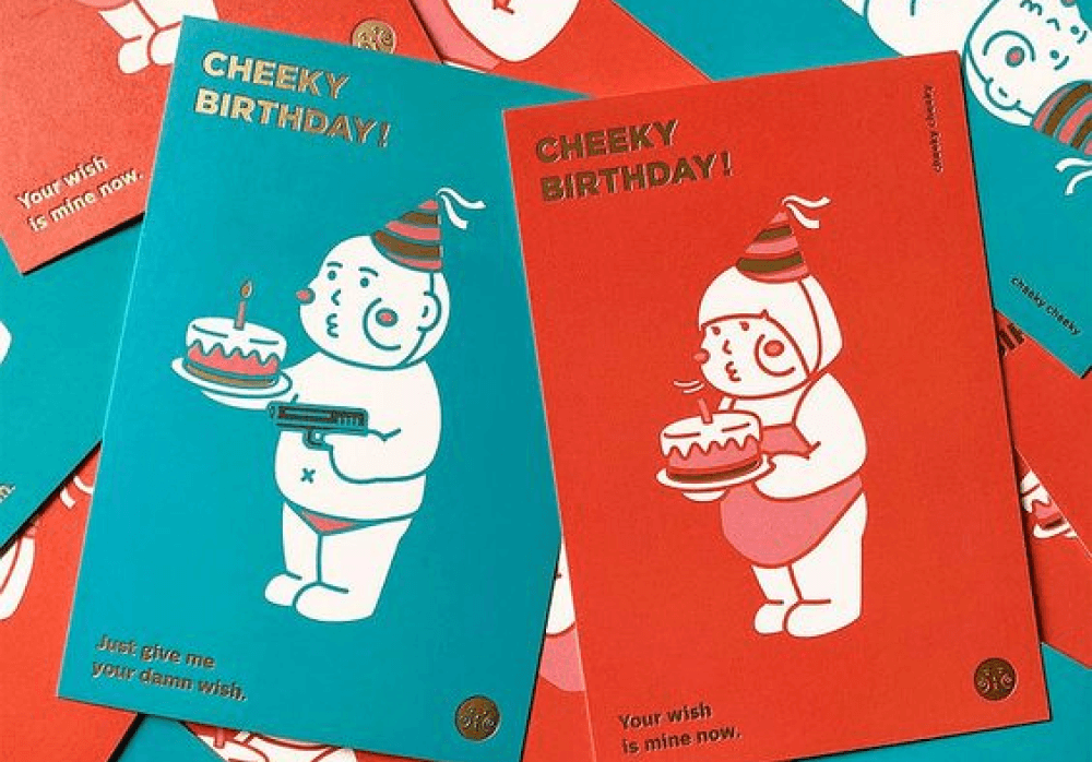 卡片印刷推薦4-年節賀卡印刷，生日卡片示意圖。