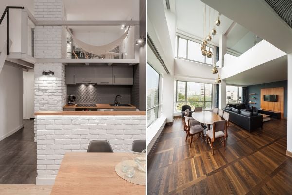 ▲夾層屋（左）與樓中樓（右）