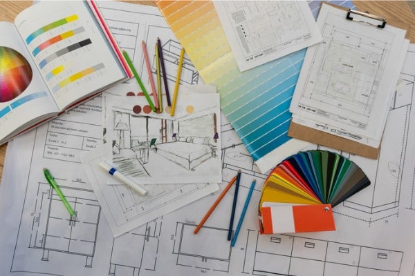 軟裝設計著重於室內的配色與空間風格的佈置