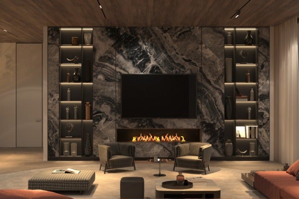 大理石電視櫃電視牆