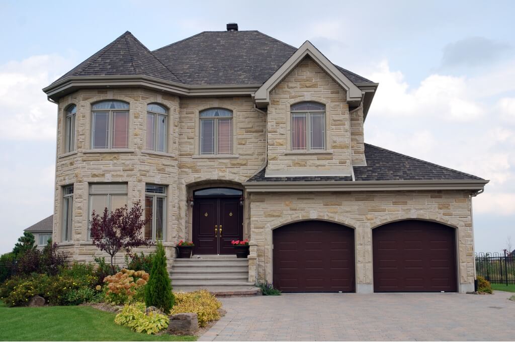 文化石外牆：文化石歐式建築