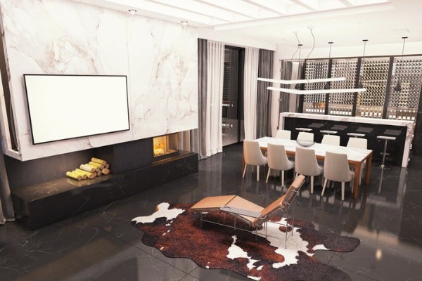 電視主牆位於家中的公共空間