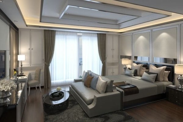 ▲造型天花板工序複雜，因此報價較高。