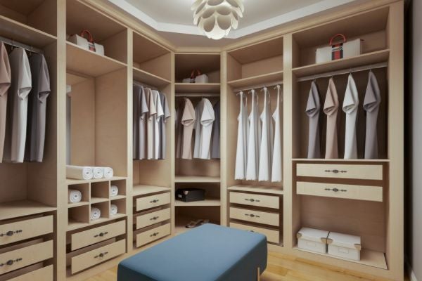 系統櫃與木作櫃混合使用