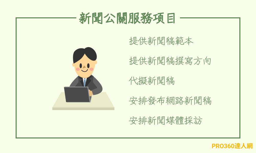 新聞公關服務項目