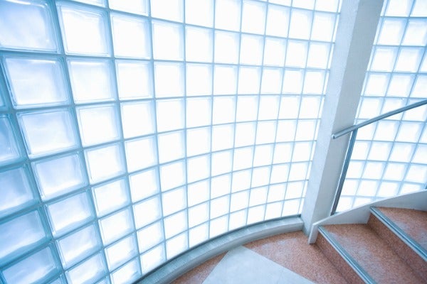 玻璃磚設計:樓梯間牆面2