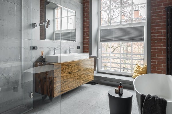 工業風浴室磁磚設計範例1