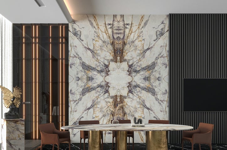 對花雲石特色牆