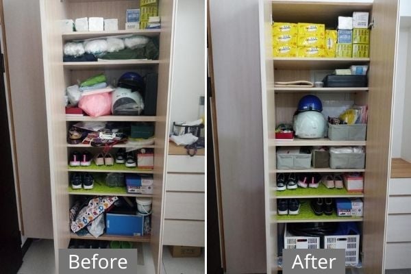 鞋櫃整理對照圖