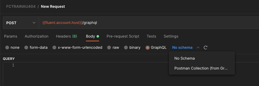 Enable GraphQL Auto Complete in Postman