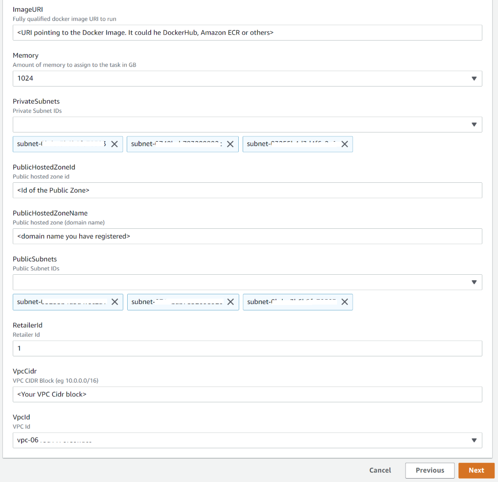 Connector deployment cloudformation