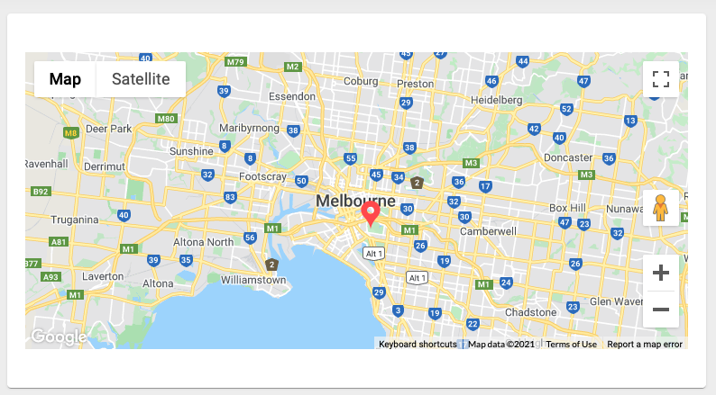 how to add pin location in google map