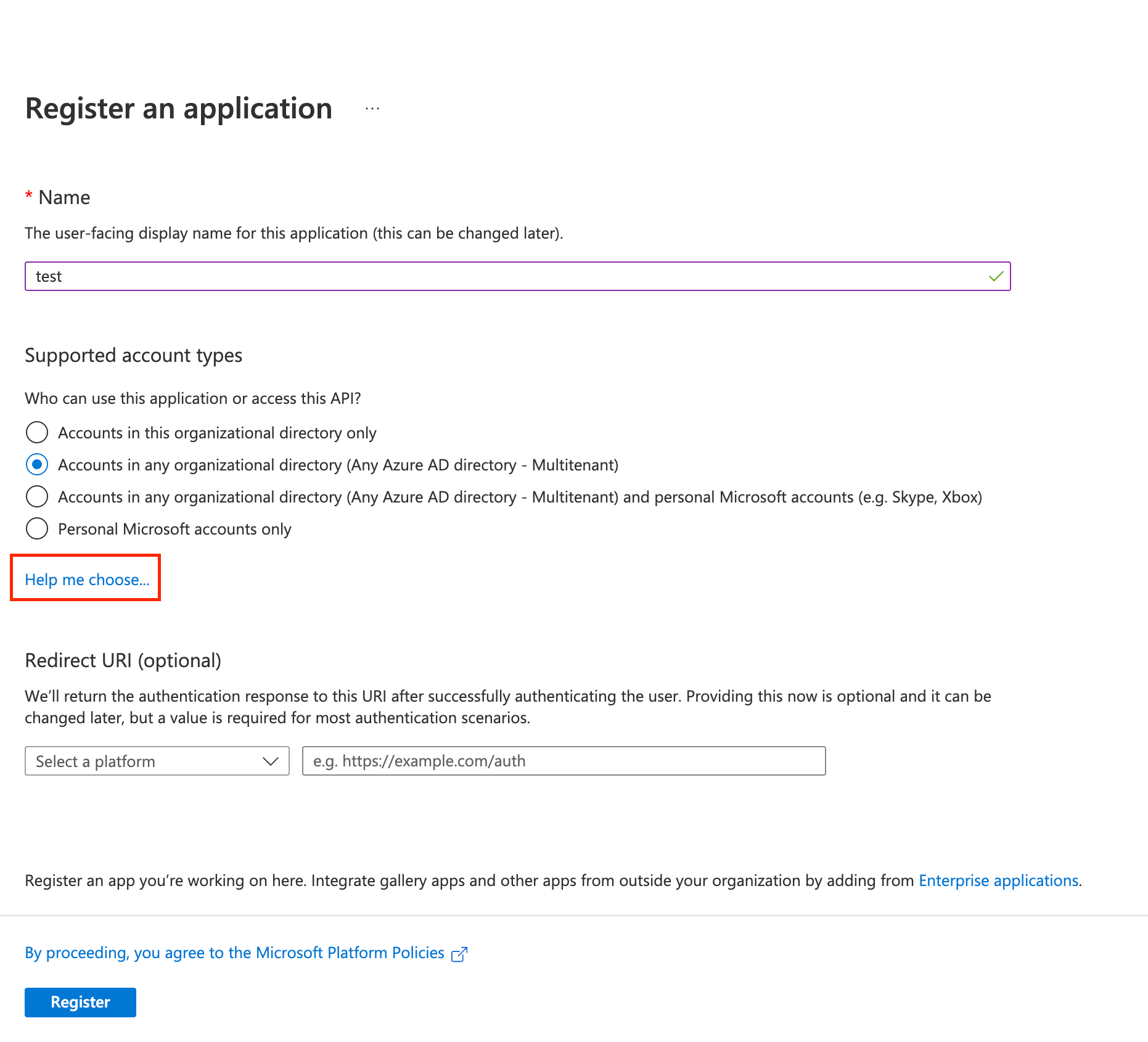 Configure Azure AD connection via OIDC