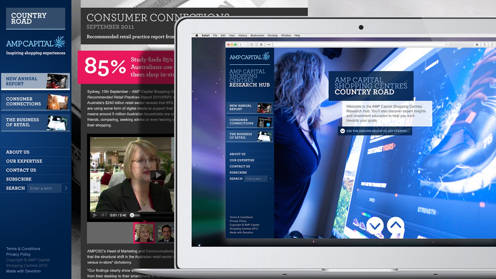 AMP | AMP Capital shopping experiences portal | Devotion