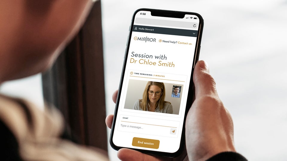 My Mirror | My Mirror session page displayed on smartphone | Devotion