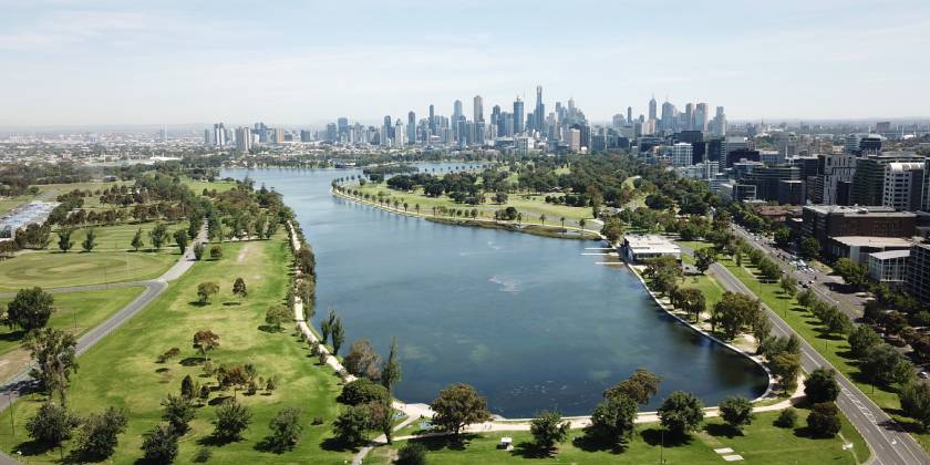 aerial view of Victoria