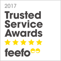 Gold Trusted Service Award 2017 – Feefo