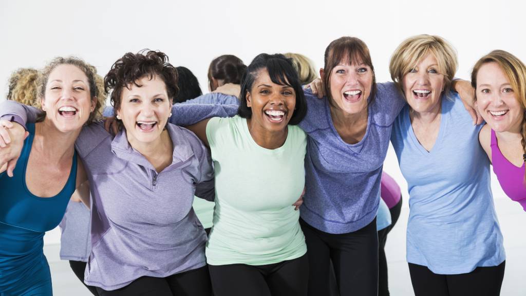 group of women working out