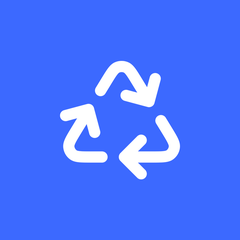 Three arrows forming triangle shape pointing in a clockwise direction.