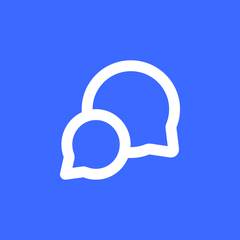 Icon showing two speech bubbles