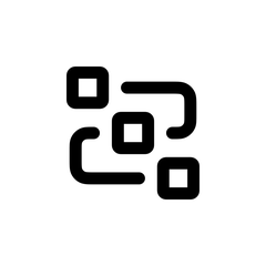 Data flow and AI icon