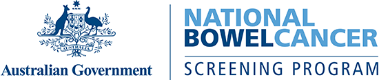 National Bowel Cancer Screening Program logo. 