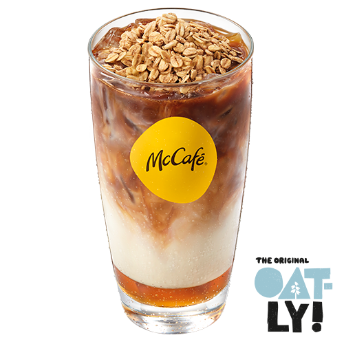 Iced Salted Caramel Oatly Latte