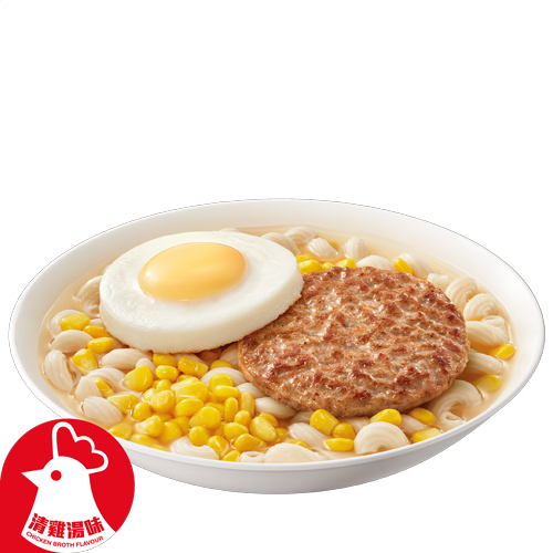 豬柳蛋扭扭粉 (清雞湯味)