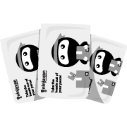 an image of three Prepaid Padded Poly mailer Ninja Packs