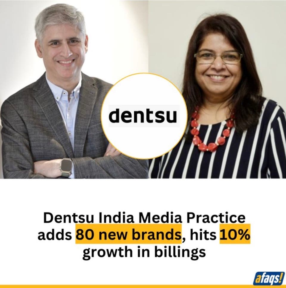 Dentsu - Dentsu India Media Practice Adds 80 Brands in 2024, delivers 10% Growth in Billings; Eyes Ambitious Double-Digit Growth in 2025