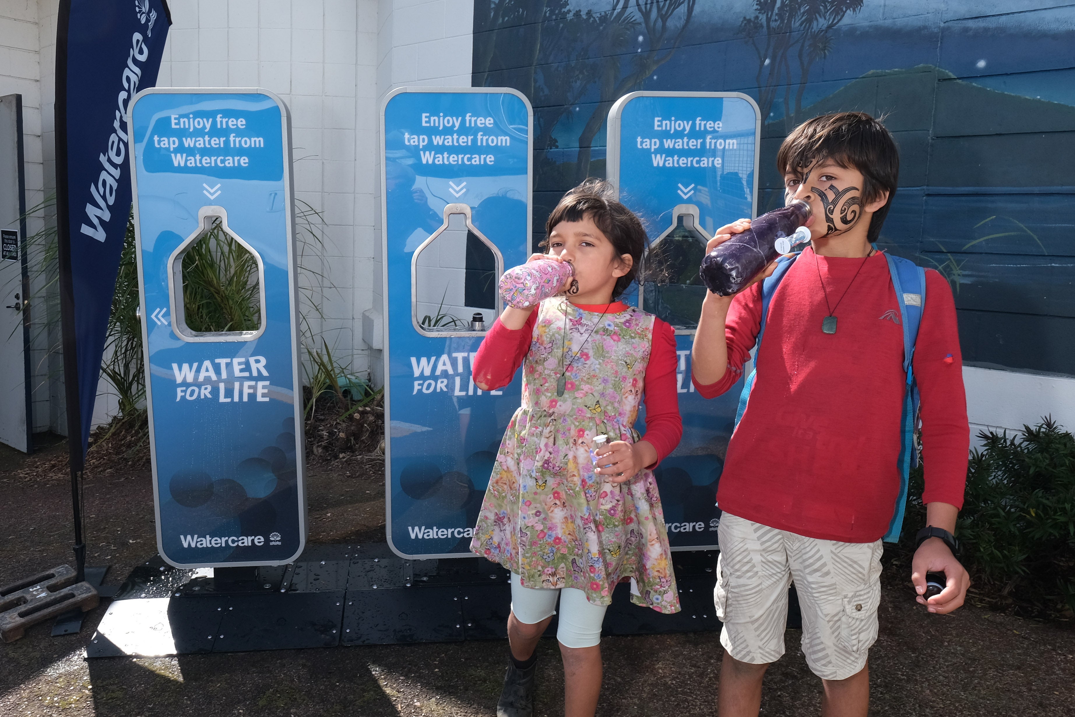 Photo of our water stations providing free drinking water at a community event