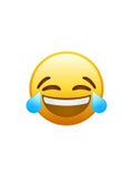 The crying laughing emoji