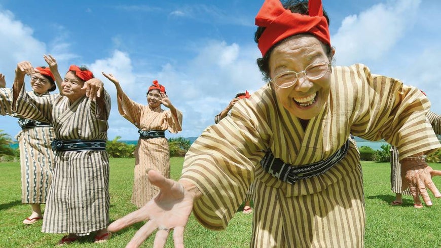 Elderly Japanese Okinawan women living in the “Blue Zone”