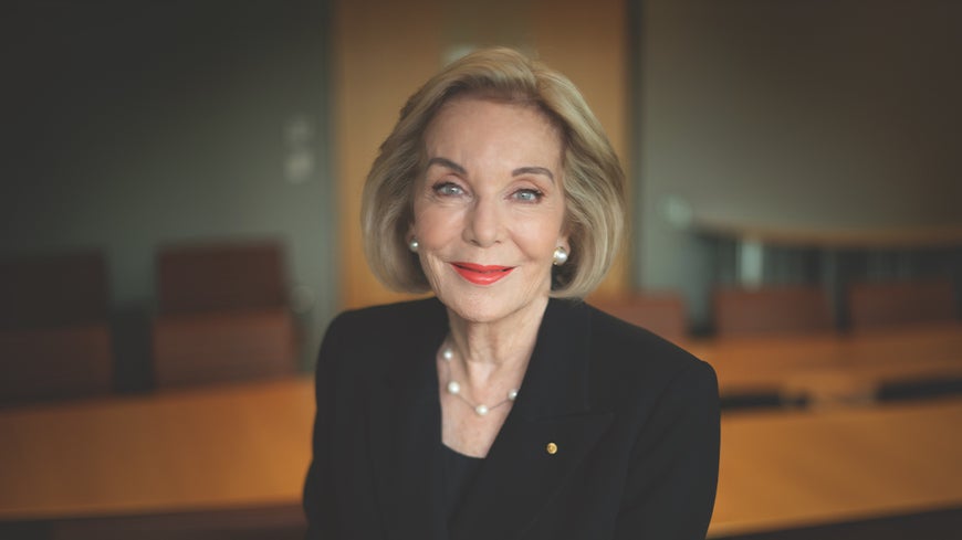 Ita Buttrose smiles at the camera