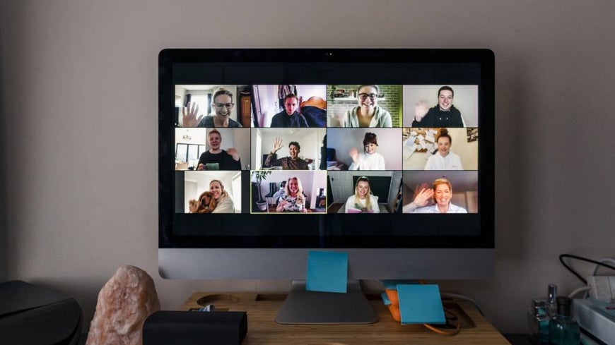 video conference call with many users