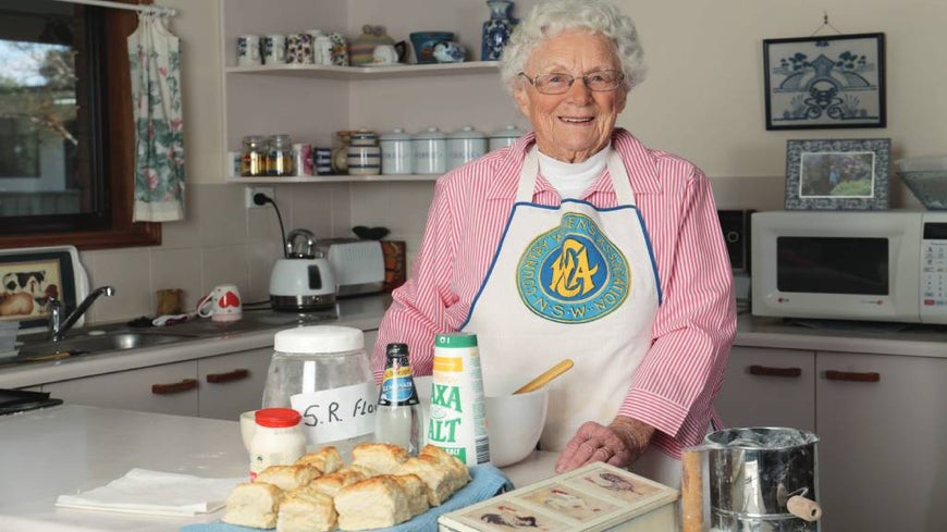 CWA’s Muriel Halsted and her scones