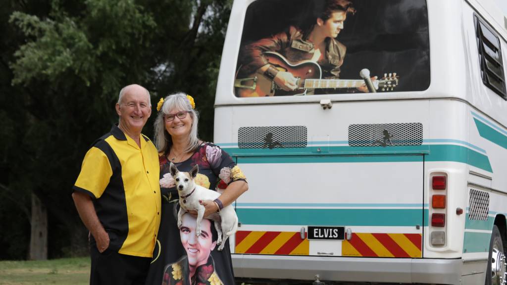 Elvis fans Lyn and Peter Davis