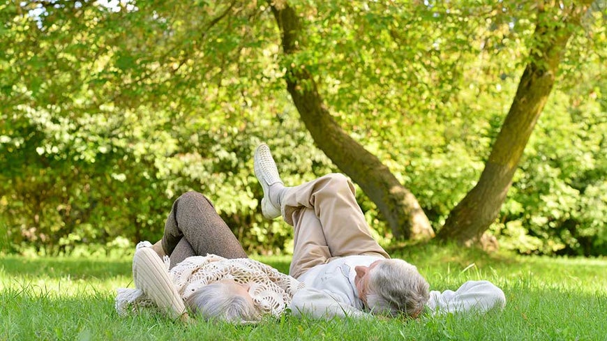 couple together in park