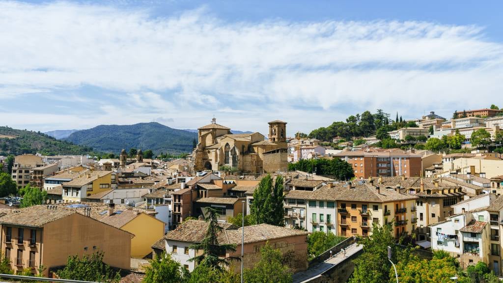 Estella village landscape in the Camino de Santiago