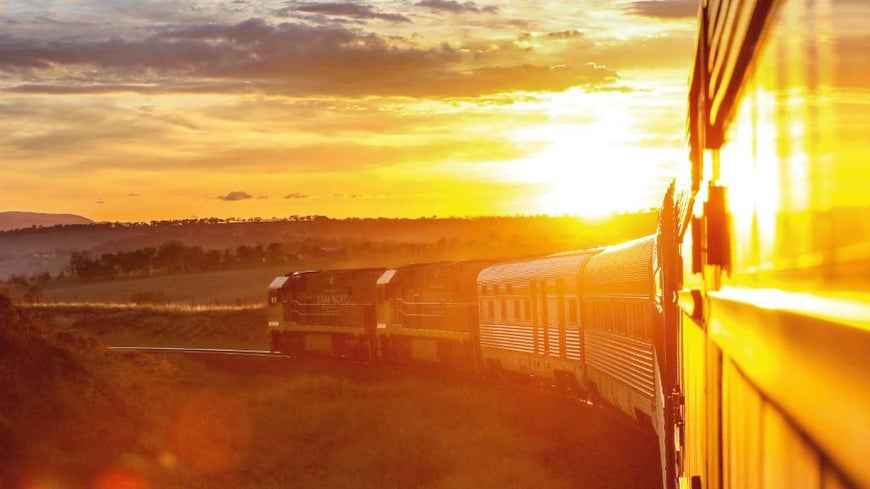 train in Australian outback