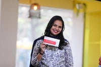 Nandini with swab envelope