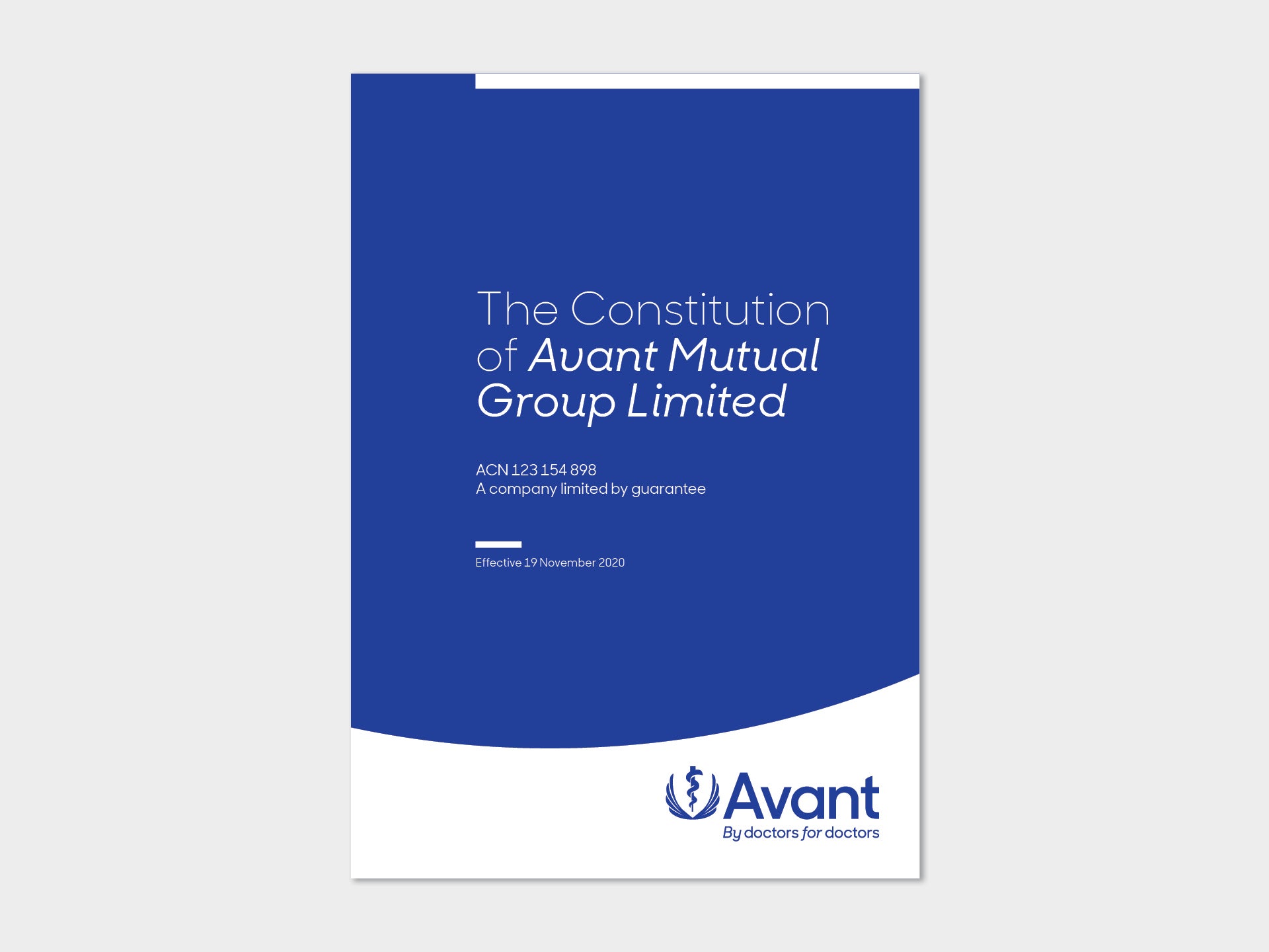 The constitution of Avant Mutual Group Limited