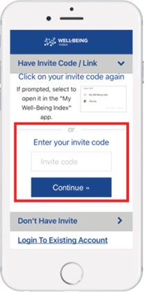 Step 3: Enter your invitation code: HRTAU