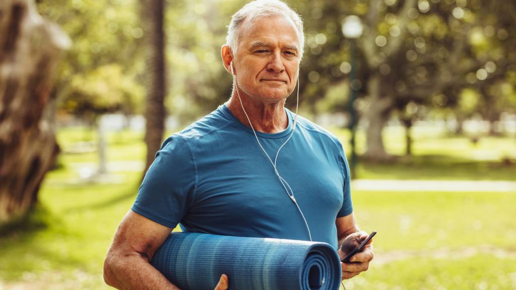 older male working out