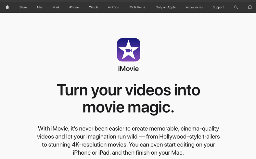 影片剪輯軟體推薦-iMovie