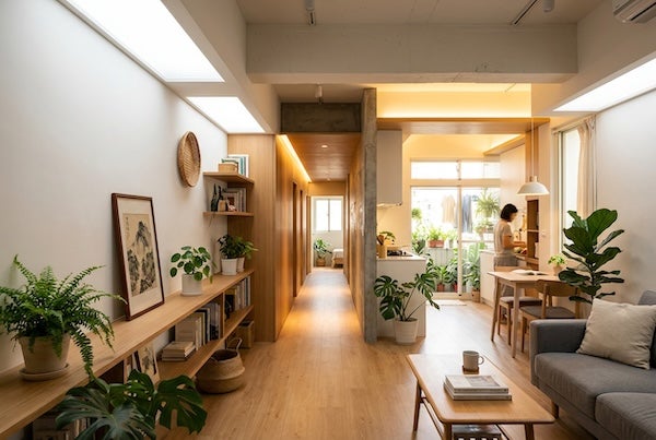狹長老屋採光差怎麼辦?