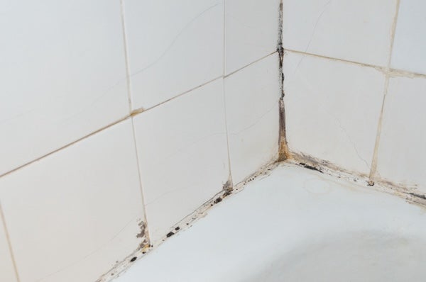 浴室磁磚陳年污垢